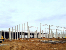 Железобетонные колонны для строительства складского комплекса "Вайлдбериз"